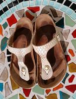 birkenstock Gizeh Sandalen Pantoletten 38 Leder Perlen top Saarland - Völklingen Vorschau