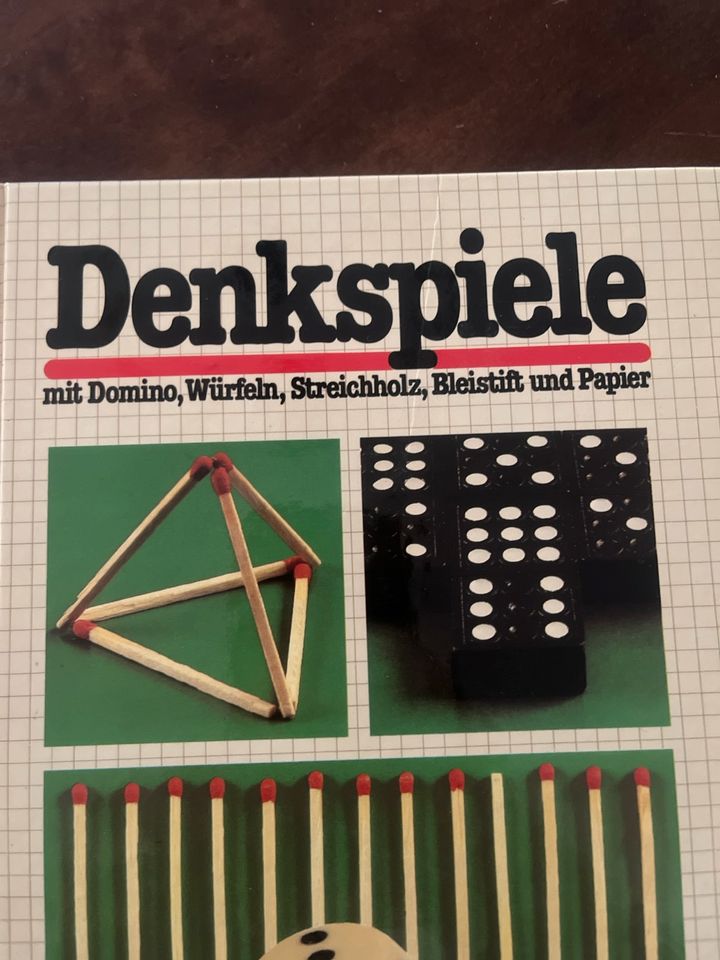 Denkspiele Buch Würfel, Domino, Streichhölzer usw. Porto 2€ in Köln