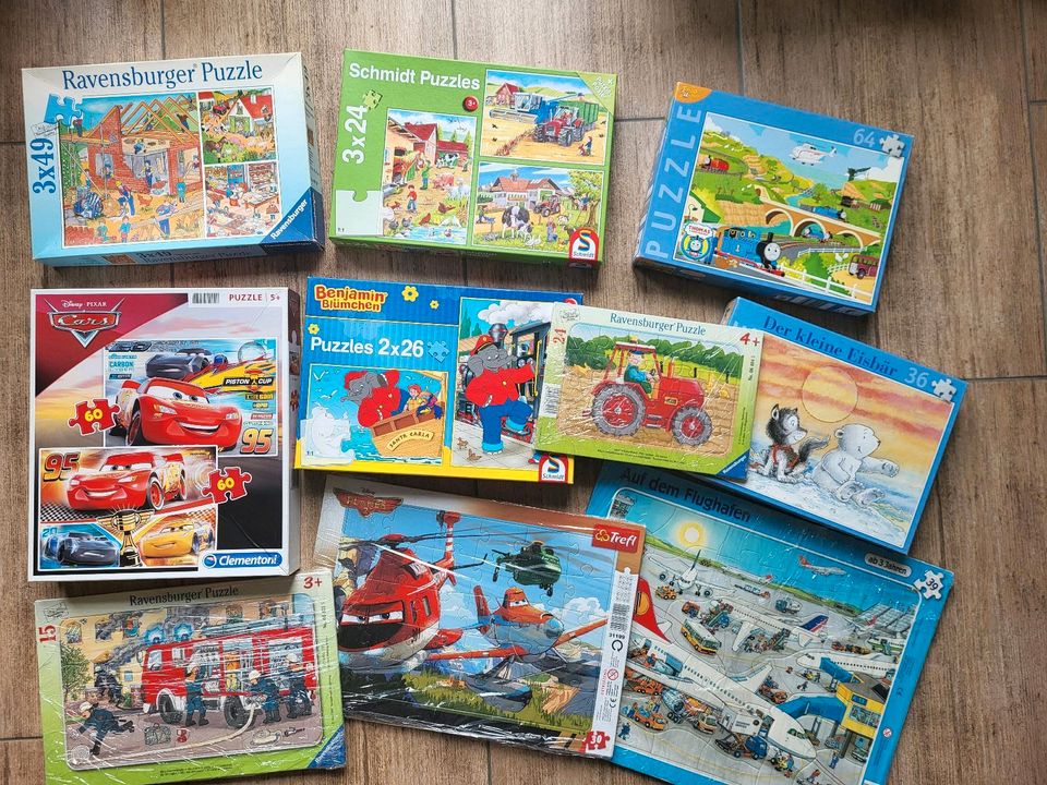 Kinder Puzzle Ravensburger Cars Benjamin Blümchen / Pussel in Weiler bei Monzingen