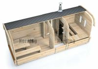 LUXURY NordLog SAUNA BUS 2,3 x 5,9m /Eckbänke/ GARTENSAUNA Baden-Württemberg - Weil der Stadt Vorschau