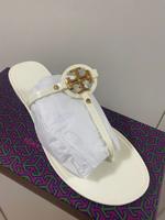 Tory Burch damensandalen weiß-Creme Gold Größe 40,5 10  neu Hamburg-Mitte - HafenCity Vorschau