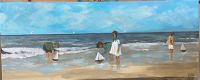 Acrylbild 50x20 cm " Kinder am Strand" Nordrhein-Westfalen - Eschweiler Vorschau