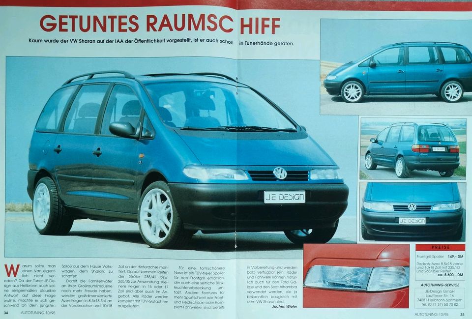 VW Sharan Tuning Berichte projektzwo ABT VR6 JE Zender 2,0 TDI GL in Hanau