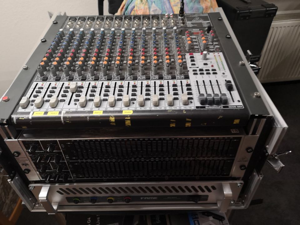 19" Rack + Mixer + 4K Endstufe + Ultragraph in Kempen