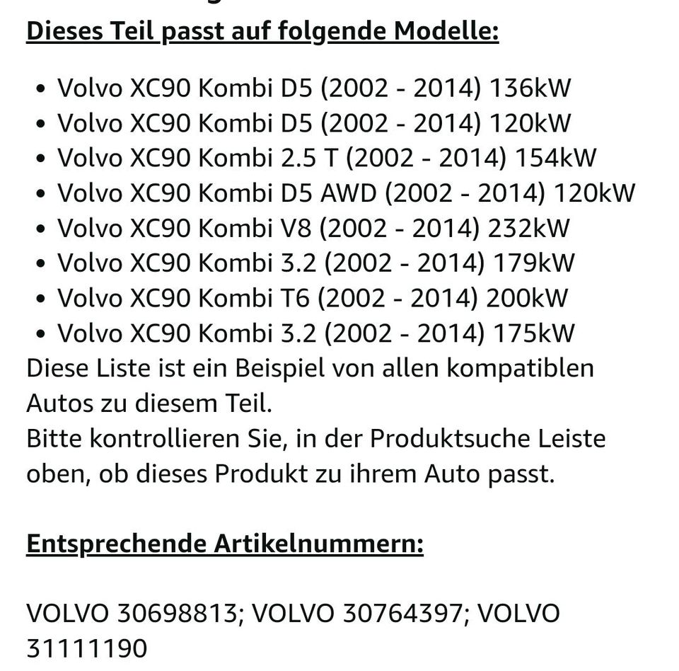 2 Hauptscheinwerfer für Volvo XC90-Xenon in Frankenthal (Pfalz)