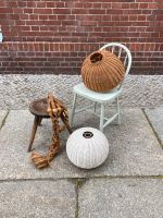 Mid-Century Lampenschirm Shade Rattan retro vintage Mitte - Tiergarten Vorschau