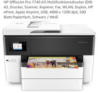 Drucker HP Office Jet 7740 zu verkaufen Bayern - Würzburg Vorschau