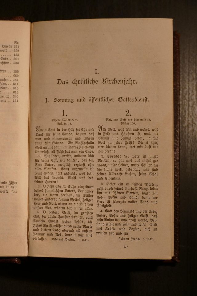 Gesangbuch Königreich Sachsen 1883 in Crailsheim