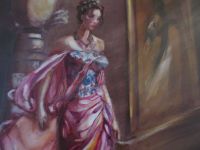 Ölbild auf Leinwand" Frau im Kleid" Nordrhein-Westfalen - Viersen Vorschau