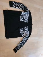 Strickpulli schwarz ⚫️ mit weißem Leopard Muster Gr. L Bayern - Metten Vorschau