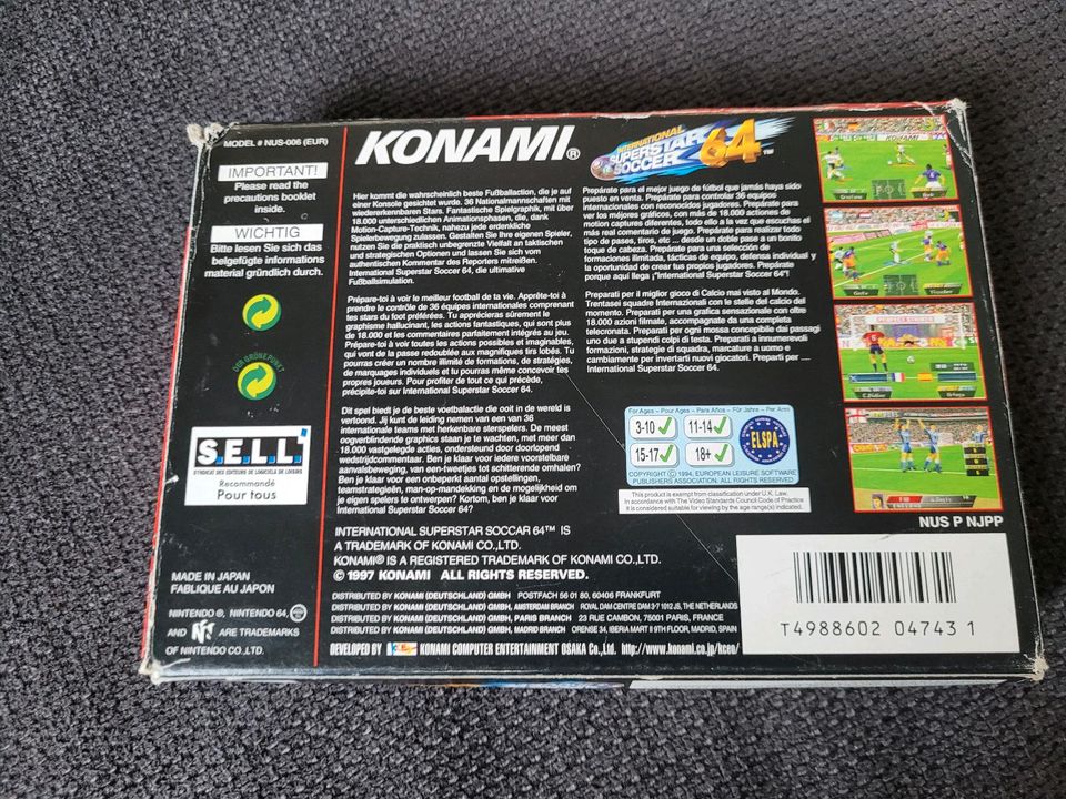 Nintendo N64 International Superstar Soccer 64 in Langenfeld