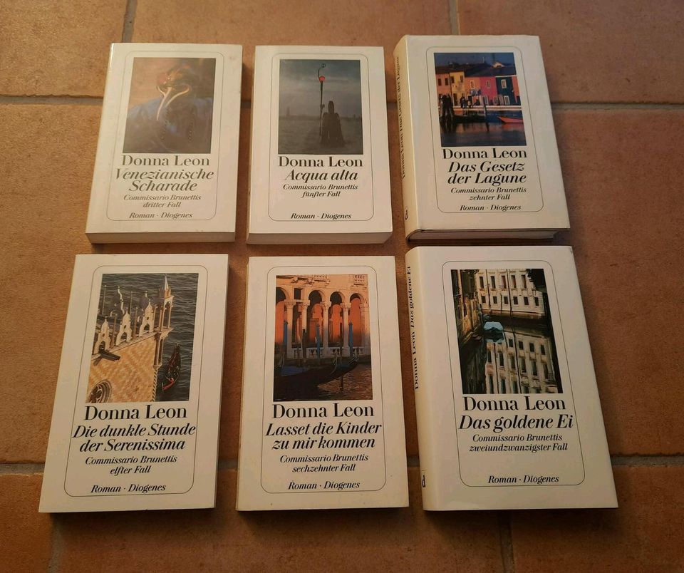 6 Donna Leon Romane Comissario Brunetti 3, 5, 10, 11, 16 und 20 in Delmenhorst