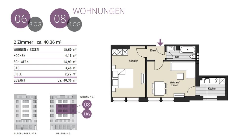 SÜDSTADT PUR - Eigentumswohnung zu verkaufen - Ubierring 22 - WE 10  (Kapitalanlage) in Köln