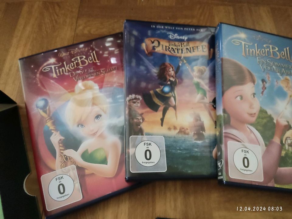 5 Tinkerbell DVDs Disney Mädchen ab 0 Jahre filme Box in Bernsdorf