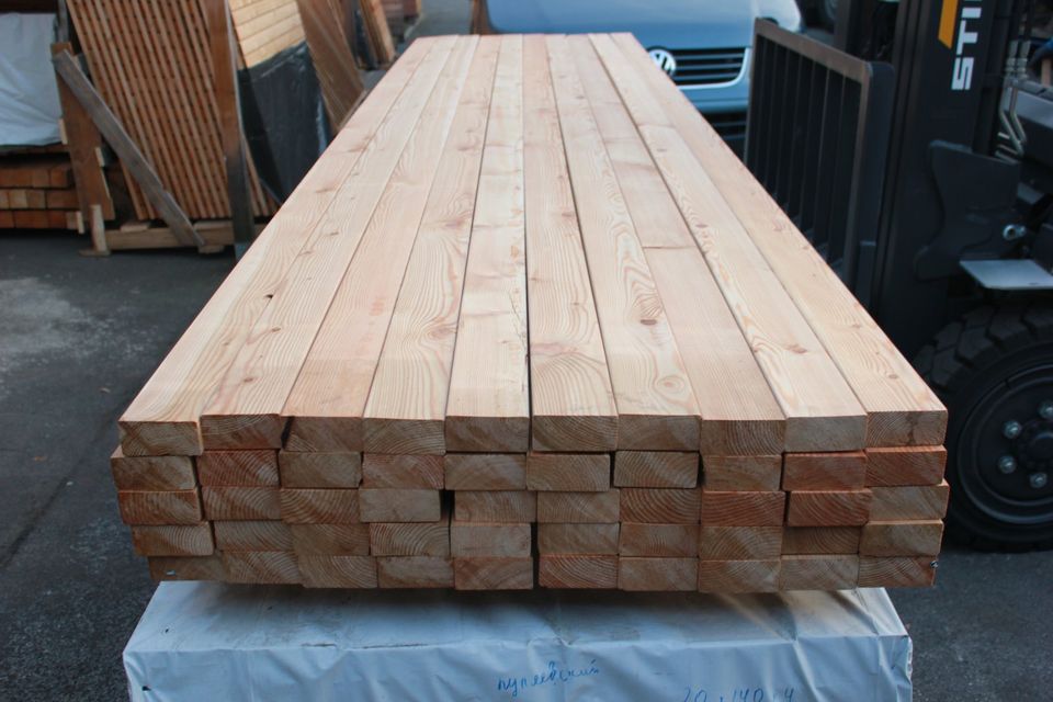Kantholz 45x95mm für 8,50 €/m Sibirische Lärche Hartholz