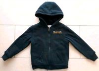 gefütterte Sweatshirt-Jacke mit Kapuze Größe 128 Köln - Rath-Heumar Vorschau