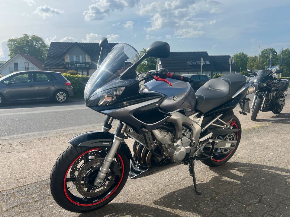 Yamaha FZ6 SA, ABS, erst 15tkm, LeoVince SHAD Gelsitz Extras in Michelstadt