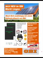 Solaranlage Balkonkraftwerk 800 W Niedersachsen - Lingen (Ems) Vorschau