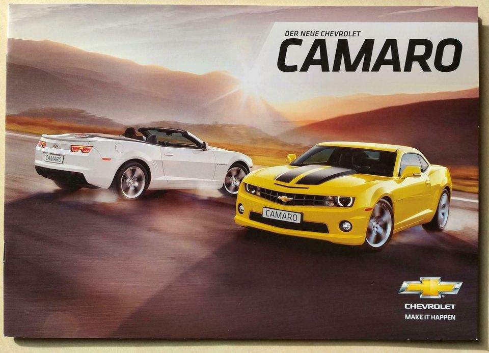 CAMARO Cabrio Coupe muscle car US 2011 NEU Katalog V8 USA MT AT in Heimsheim