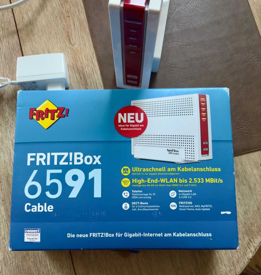 Fritz Box 6591 Cable in Sörup