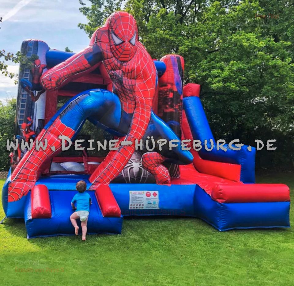 Spider-Man Hüpfburg mit Rutsche Hüpfburgverleih in Sömmerda