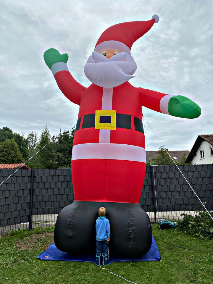 ❌ XXL 6m Nikolaus Weihnachtsmann Weihnachtsmarkt Lichterkette in Wangen im Allgäu