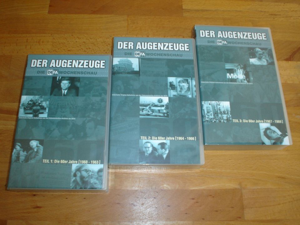 12 x VHS / VIDEOS "DER AUGENZEUGE" - DEFA WOCHENSCHAU - DDR-RAR! in Berlin