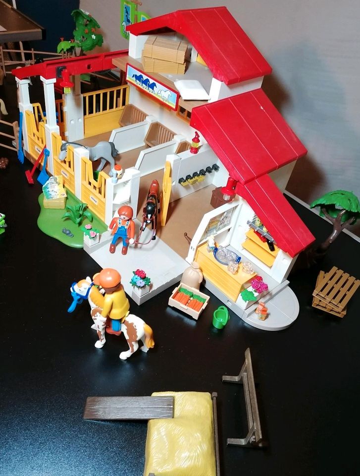 Playmobil 4190 "Reiterhof" mit viel Zubehör in Wettringen