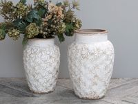 NEW ARRIVALS!!! Shabby Chic Vase mit Blumenmuster 36 cm hoch Brandenburg - Wendisch Rietz Vorschau