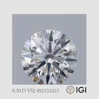 Brillant D farblos, VS2 augenrein, 0,30ct,3x Sehr gut, IGI Siegel Rheinland-Pfalz - Bingen Vorschau