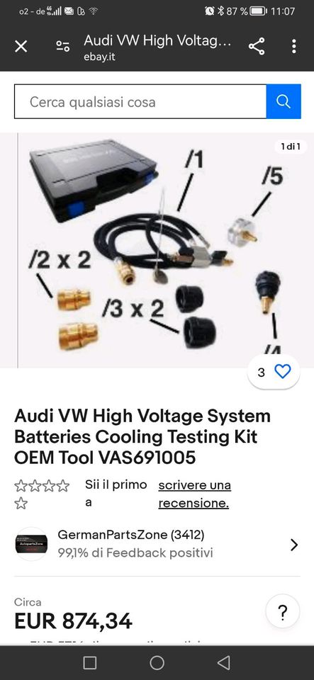 VAS 691005 Hochvolt Batterie Test Koffer in Westeregeln