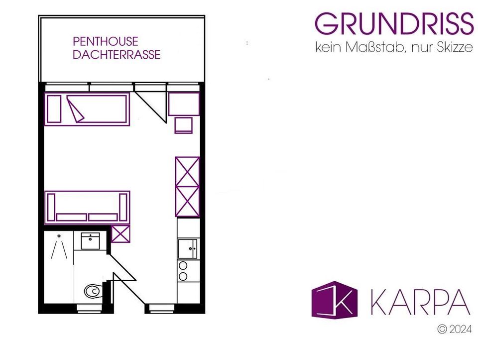 Barrierefreie Neubau Penthouse-Wohnung mit Dachterrasse in Hamburg - Rahlstedt in Hamburg