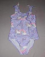 H&M Badeanzug NEU Gr. 122/128, Lila mit Einhornmotiv Düsseldorf - Bilk Vorschau