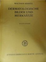 Medizinbuch: Dermatologische Bilder und Merksätze -W. Krantz Hessen - Bad Vilbel Vorschau