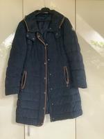 Toller Damen Mantel MONCLER dunkelblau mit beige Nürnberg (Mittelfr) - Mitte Vorschau