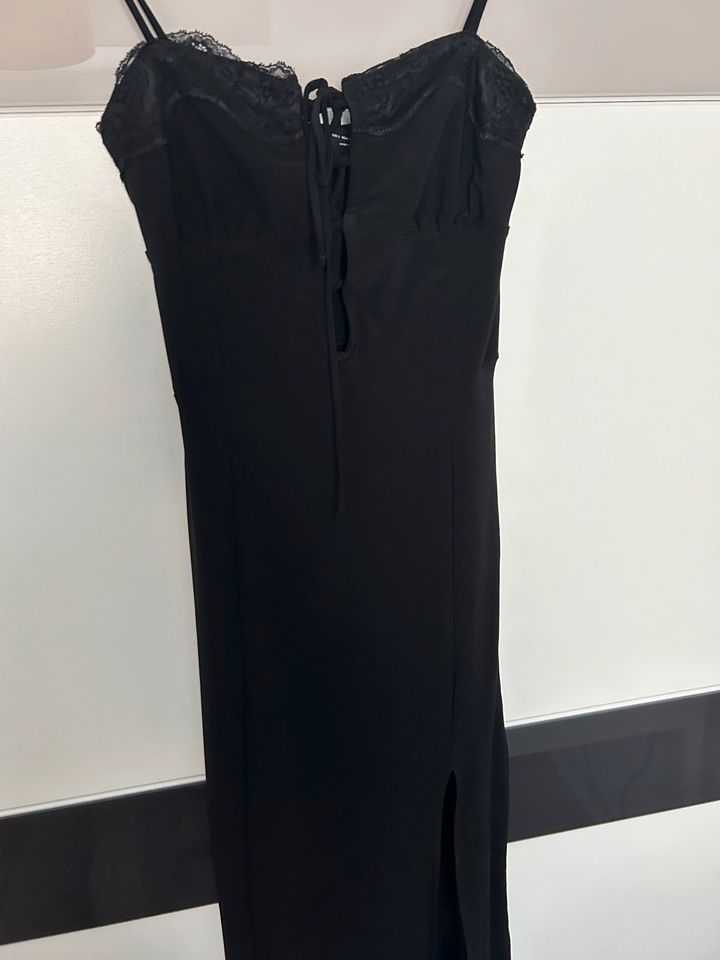 Berschka Kleid mit Schlitz Midikleid Trägerkleid Abendkleid sexy in Mauritz