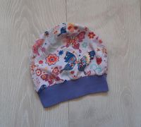 Beanie Gr 49 51 ☆ Mütze Handemade ☆ mit Schmetterlingen & Blumen Thüringen - Kaltennordheim Vorschau