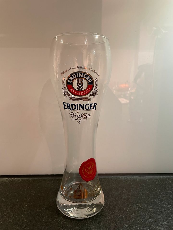 Erdinger Weißbierglas "Jubiläumsglas 130 Jahre" in Dransfeld