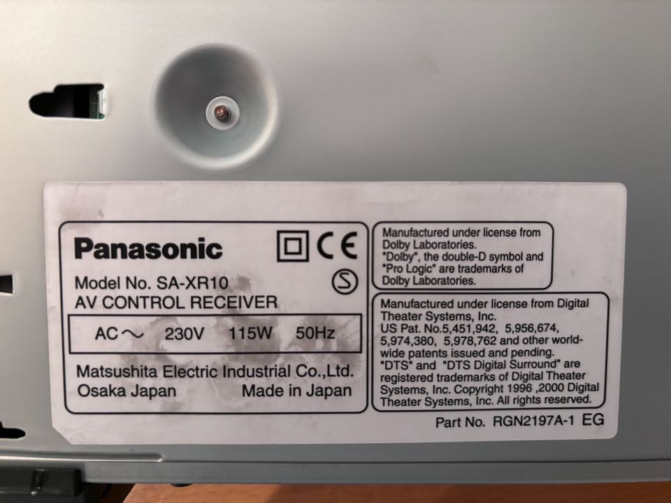 Panasonic SA-XR10 SA XR10 Slim, Dolby Digital,RMS, DTS in Willich