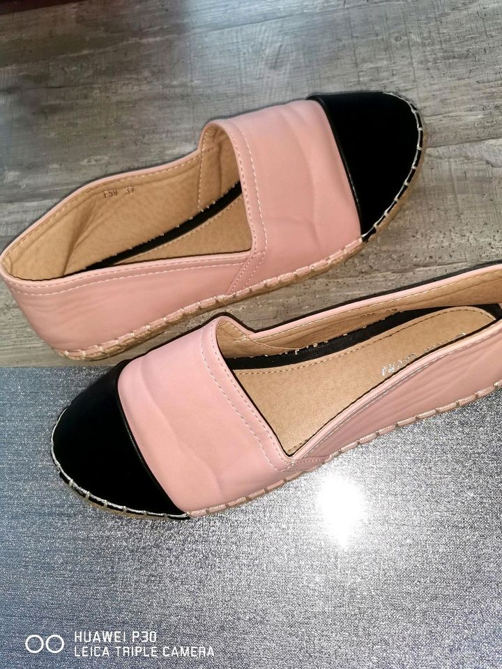 Sixth Sense Espadrilles Gr. 37 Rosa Schwarz in Villingen-Schwenningen