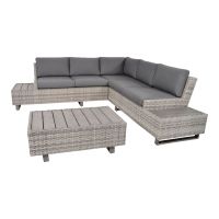 Loungeset Eckbank + Tisch + 2x Hocker Alu grau (#1334) Bayern - Altdorf Vorschau