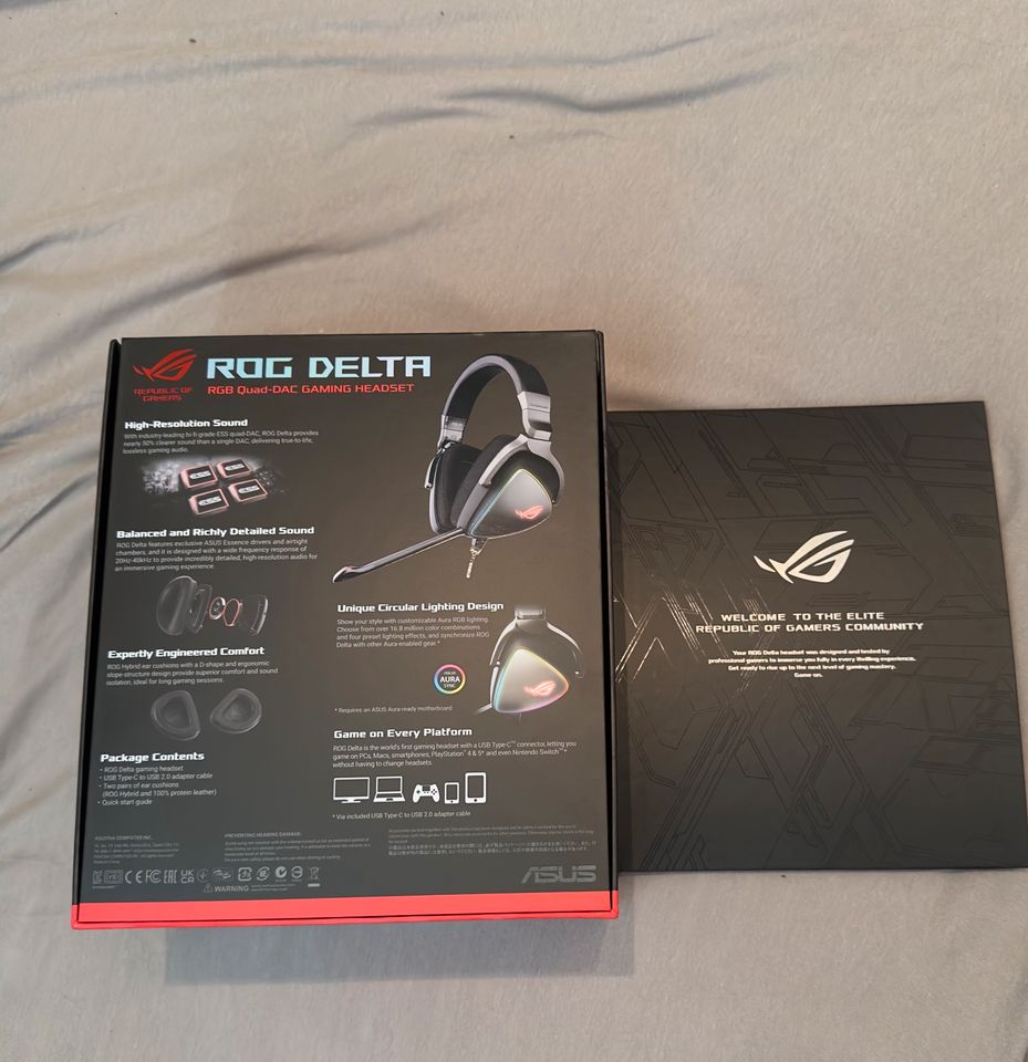 Asus Rog Delta RGB Headset in Magdeburg