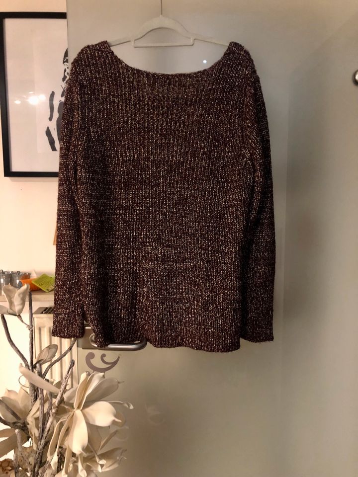 Strickpulli, Gr.XL, Bordeaux/ braun in Mehlingen