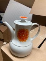 Teekanne Thomas Germany 70er Retro Vintage orange Blumen geblümt Hannover - Döhren-Wülfel Vorschau