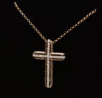 Kreuz Brillant Collier 585er Gold 0,13ct Diamanten neu ungetragen Schleswig-Holstein - Glücksburg Vorschau