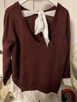 Weintoter Pullover mit Schleife & Spitze Hannover - Vahrenwald-List Vorschau