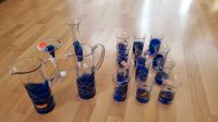 2 Karaffen - 12 Gläser - 1 Vase - 1 Kerzenständer  - blau - neu Nordrhein-Westfalen - Neuss Vorschau