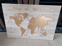 Wandbild Map of the World, Weltkarte, Holz, Neu Rheinland-Pfalz - Rhaunen Vorschau