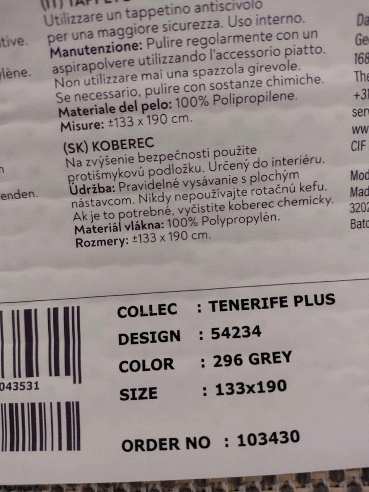 Neuer wunderschöner Teppich, Skandi Boho modern grau in Hemmoor