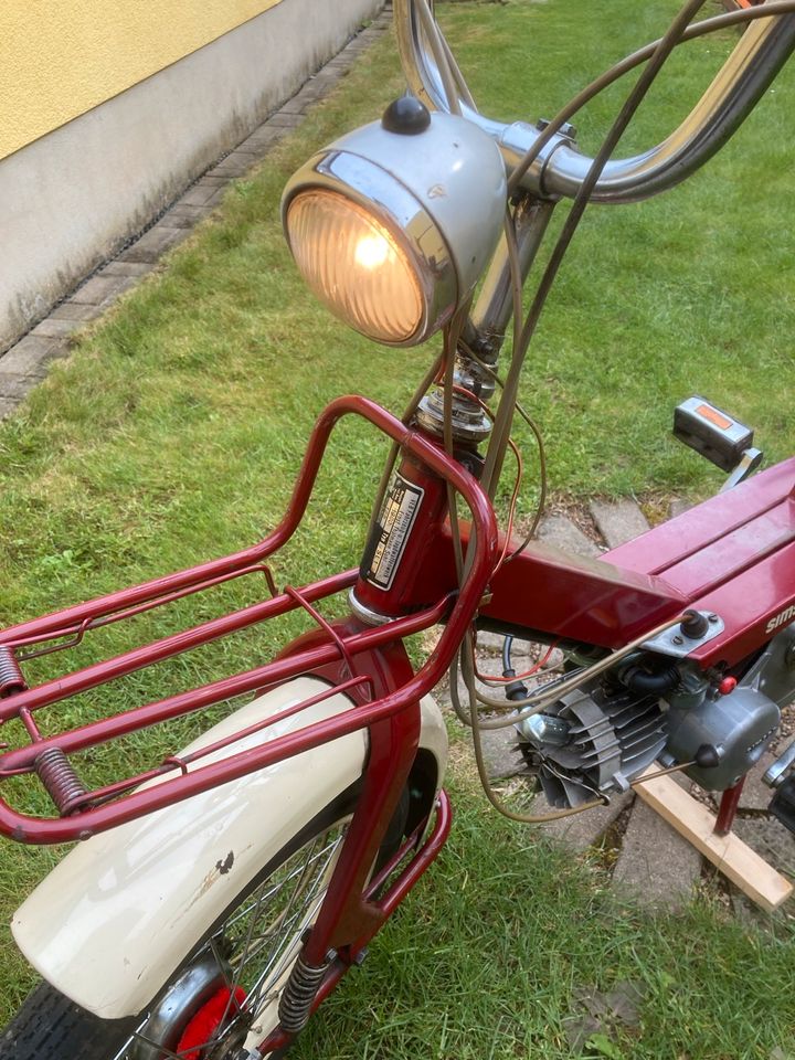 Simson Mofa SL1 originaler Zustand BJ 70 mit Papiere in Bad Tennstedt